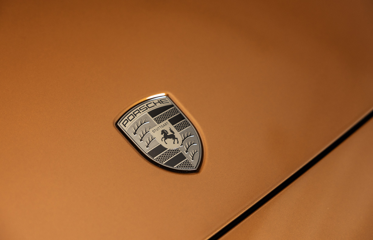PORSCHEサンシェード ロゴ入り USポルシェ純正 専用設計 PORSCHE ロゴ入 サンシェード